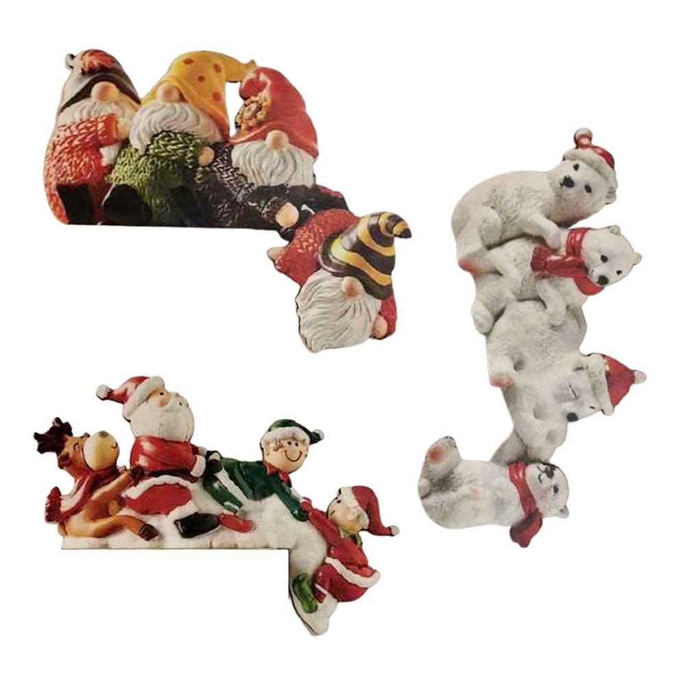 Christmas Door Frame Decoration Wooden Santa Claus Elk Xmas Decor for Home Christmas Party Ornament - Image 8