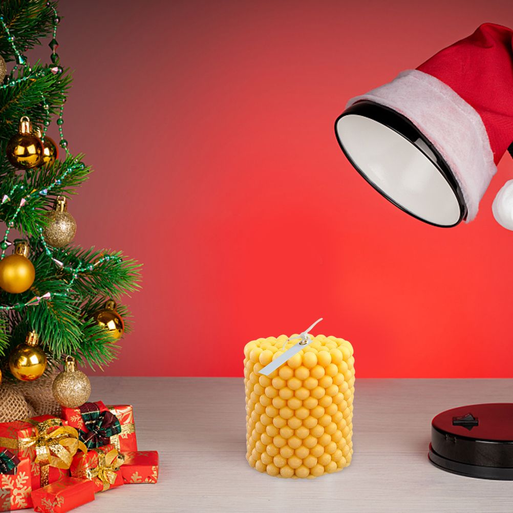 Bubble Candle Mould Silicone Mold Round Shape Candle Moulds 3D Bubble Silicone Candle Mould Column Plaster Candle Mould - Image 7