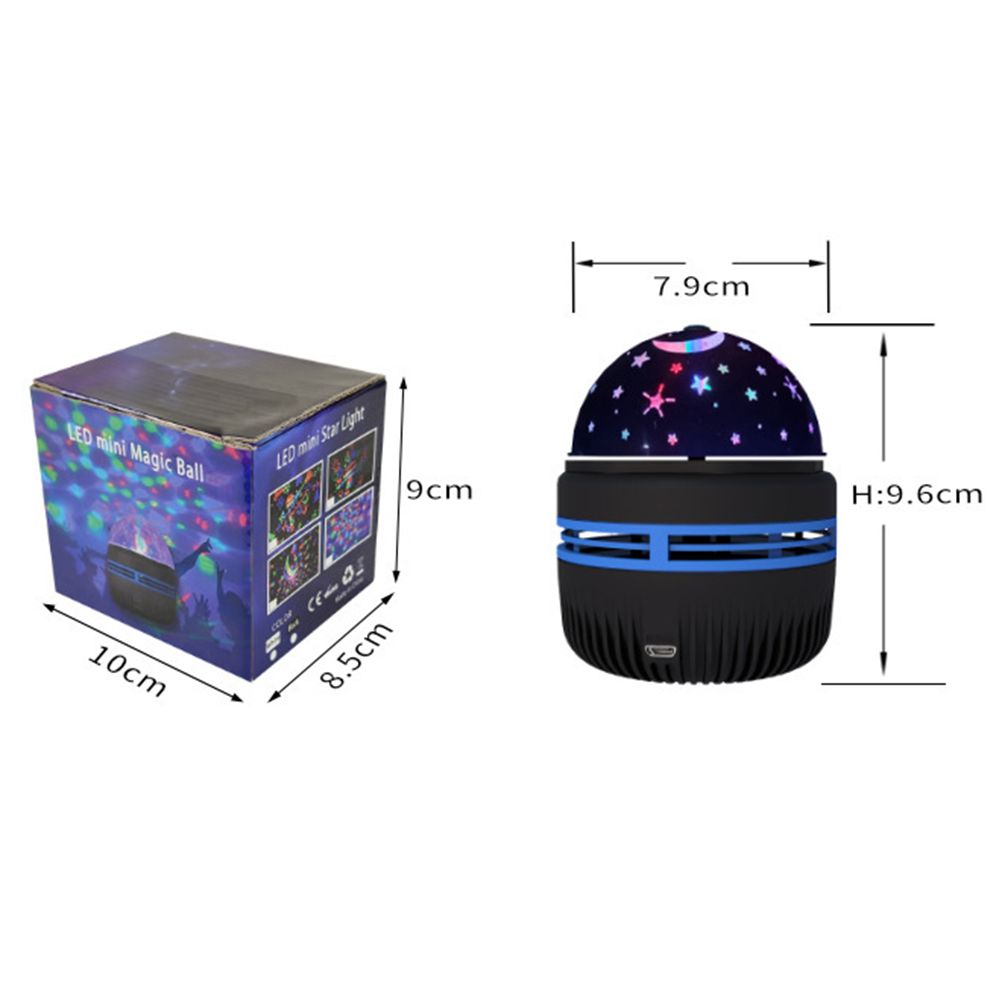 Star Night Light Projector for Kids 360 Degree Rotation LED Projection Lamp USB Colorful Gypsophila Lights - Image 2