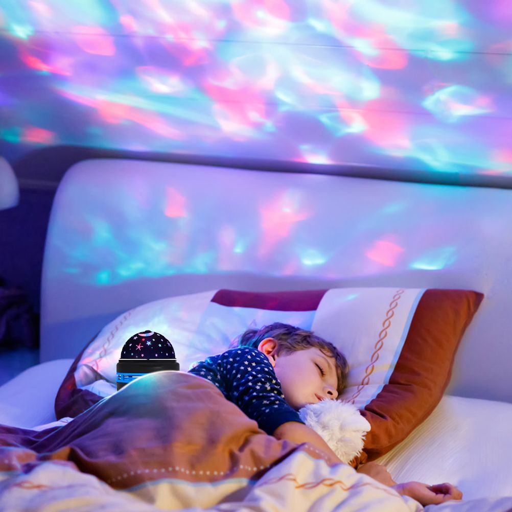 Star Night Light Projector for Kids 360 Degree Rotation LED Projection Lamp USB Colorful Gypsophila Lights - Image 6
