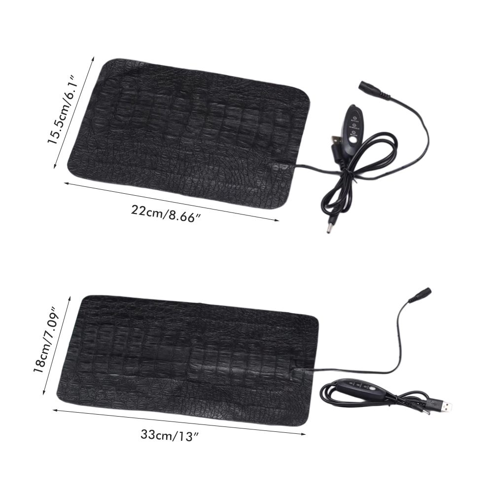 Reptile Heating Pad Scratch Proof USB PU Heating Sheet 3 Speed Temperature Adjustment Reptile Insulation Pad - Image 4