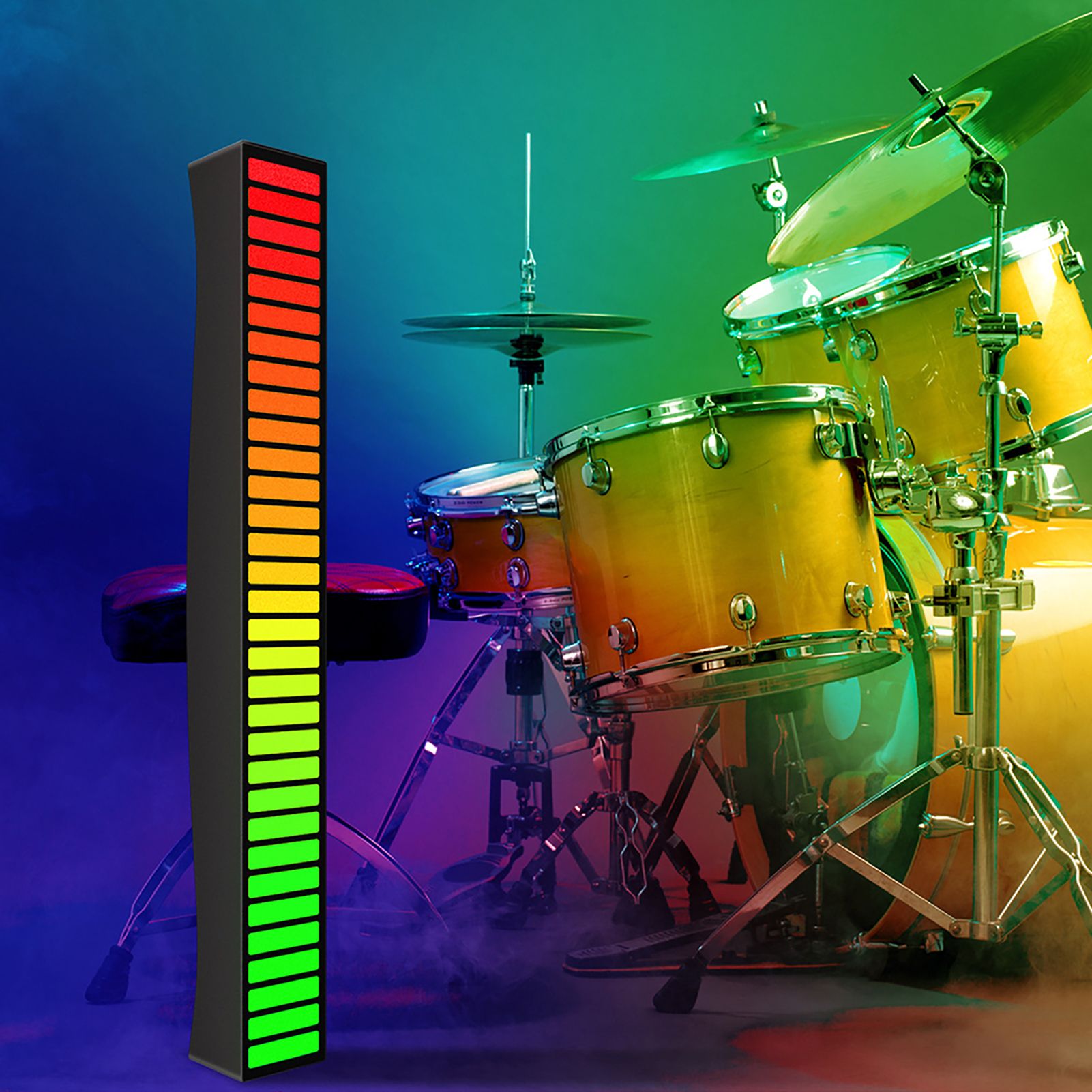 Sound Reactive LED Light Bar RGB Colorful APP Control Audio Music Rhythm Dynamic Strip Light for Car Gaming PC TV Room - Image 7