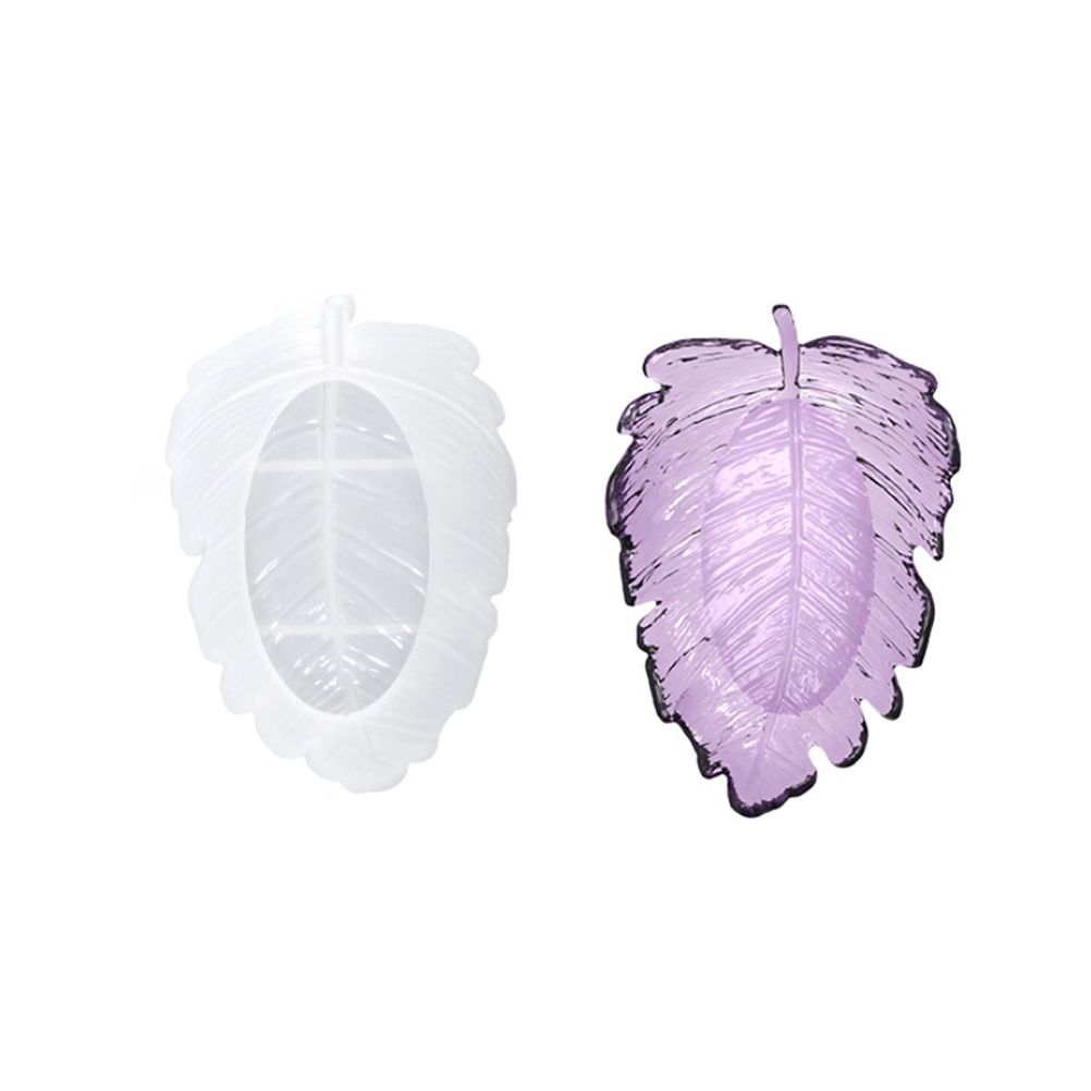 3 Pcs Leaves Silicone Mould Leaves Resin Casting Mould Tray Epoxy Resin Moulds Tray DIY Coaster Tray Casting Mould - Image 5