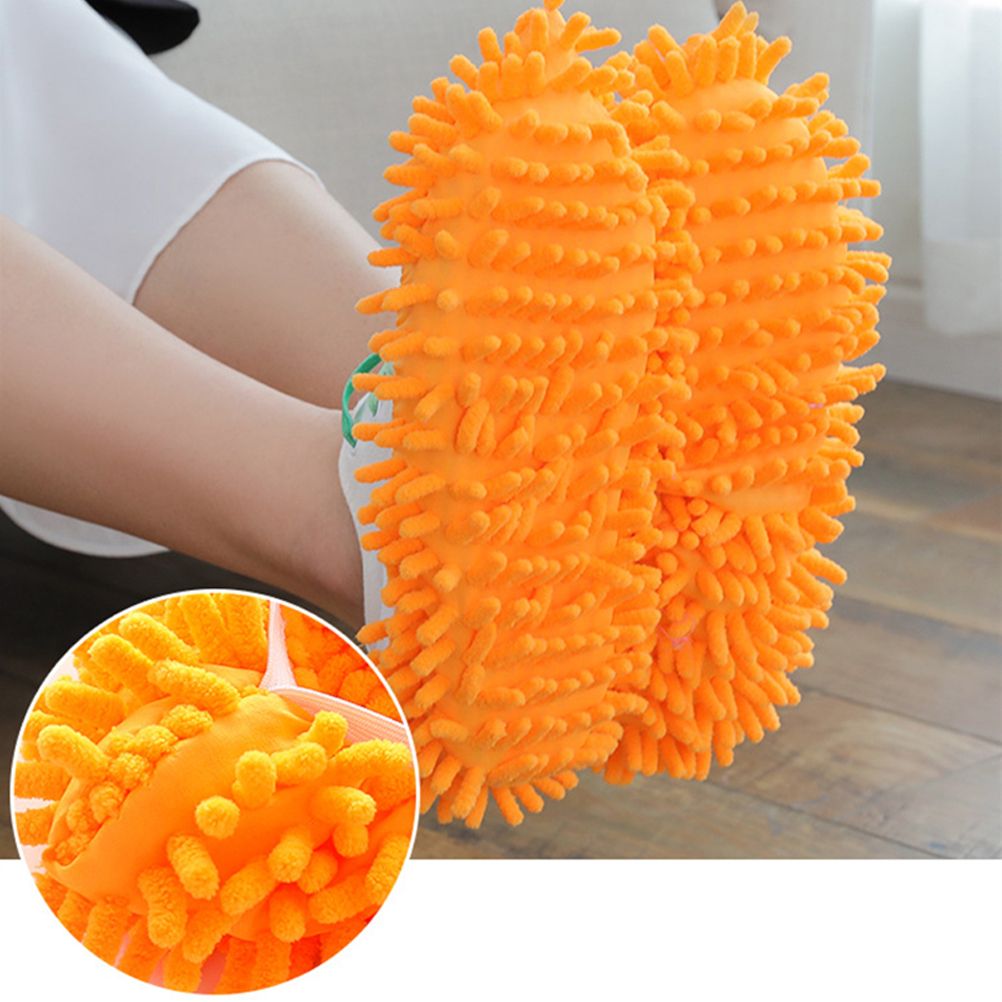 10Pcs Mop Slippers for Floor Cleaning Removable Mop Head Shoes Cover Microfiber Mops Shoes Dust Hair Cleaner Sweeping - Image 3