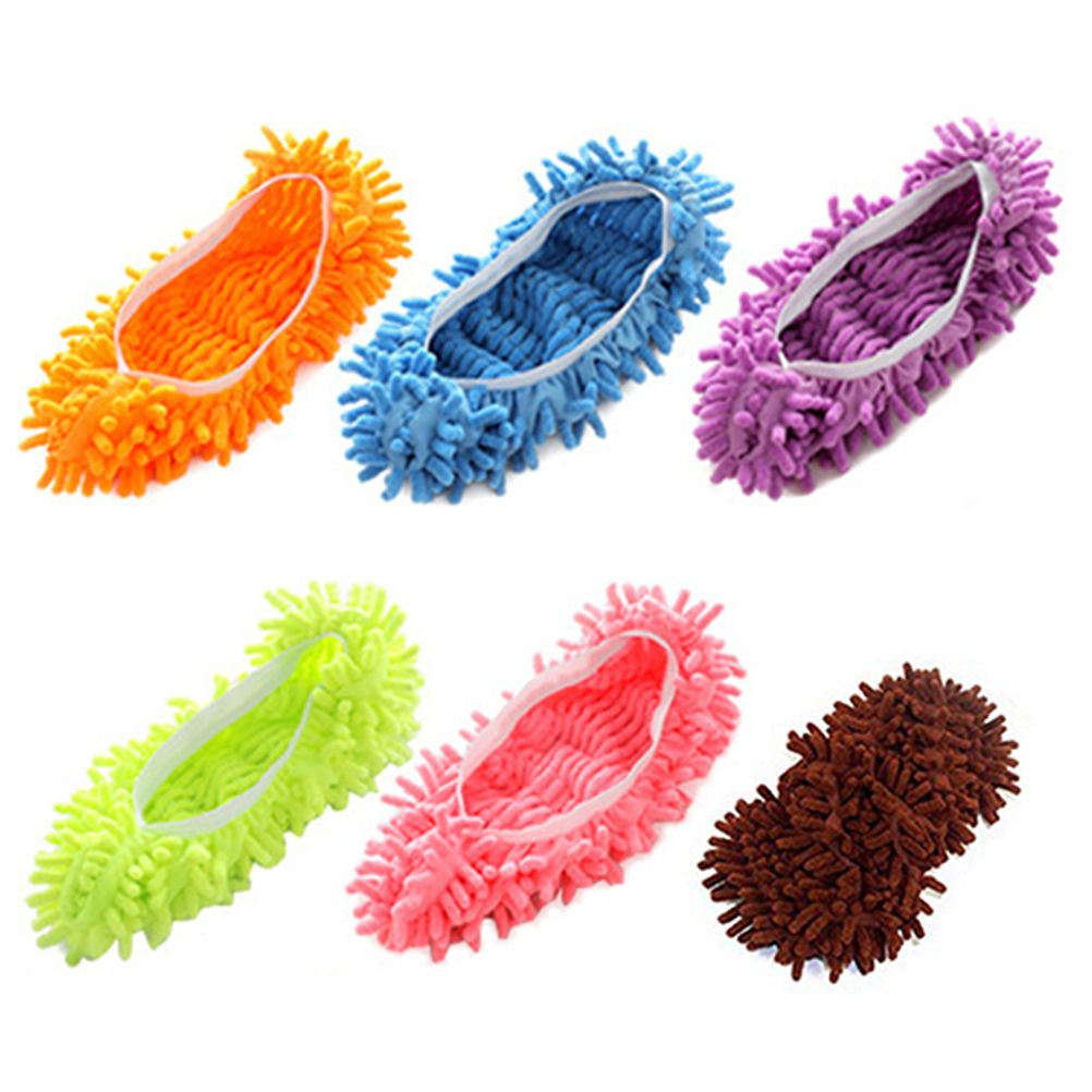10Pcs Mop Slippers for Floor Cleaning Removable Mop Head Shoes Cover Microfiber Mops Shoes Dust Hair Cleaner Sweeping - Image 5