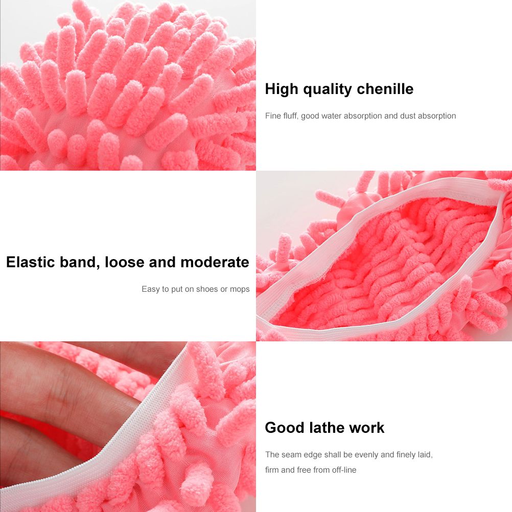 10Pcs Mop Slippers for Floor Cleaning Removable Mop Head Shoes Cover Microfiber Mops Shoes Dust Hair Cleaner Sweeping - Image 6