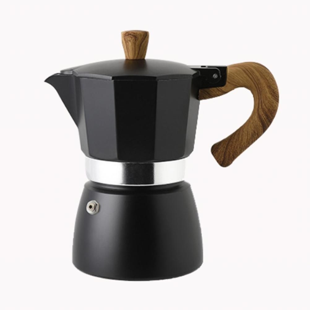 150ML/300ML Portable Aluminum Italian Style Espresso Maker Moka Pot Coffee Maker Household Mocha Cold Extract Pot for Making Cappuccino Latte - Image 1