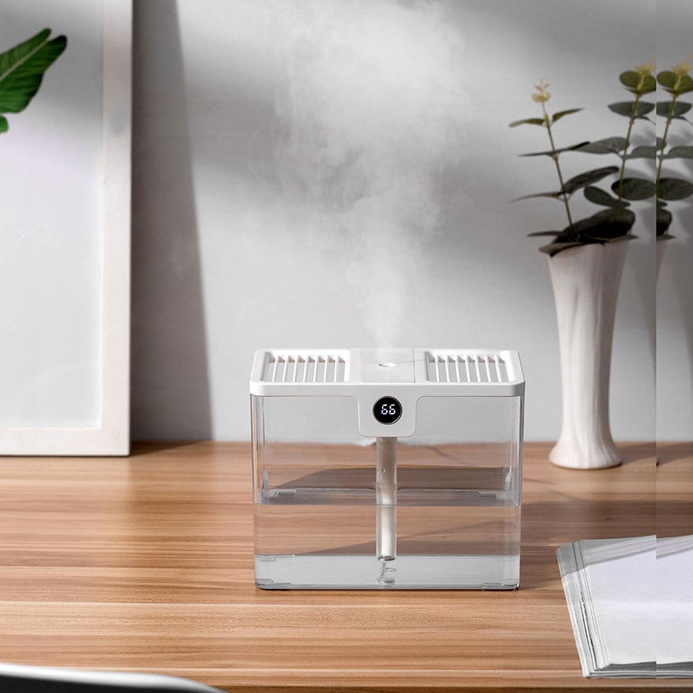 1.5L Fully Transparent Air Humidifier Large Capacity Air Purifying Mist Maker 2 Modes Adjustable Essential Oil Diffuser - Image 2