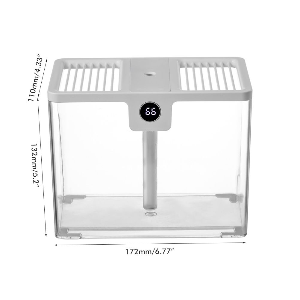 1.5L Fully Transparent Air Humidifier Large Capacity Air Purifying Mist Maker 2 Modes Adjustable Essential Oil Diffuser - Image 4