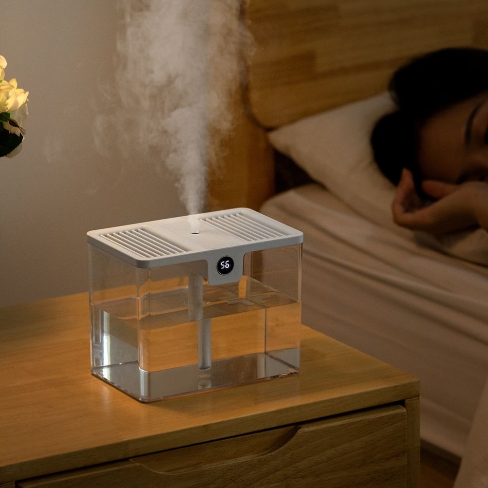 1.5L Fully Transparent Air Humidifier Large Capacity Air Purifying Mist Maker 2 Modes Adjustable Essential Oil Diffuser - Image 5
