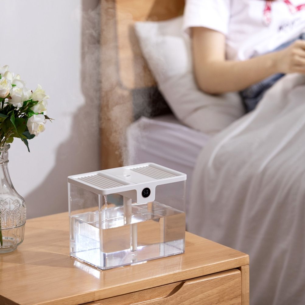 1.5L Fully Transparent Air Humidifier Large Capacity Air Purifying Mist Maker 2 Modes Adjustable Essential Oil Diffuser - Image 6