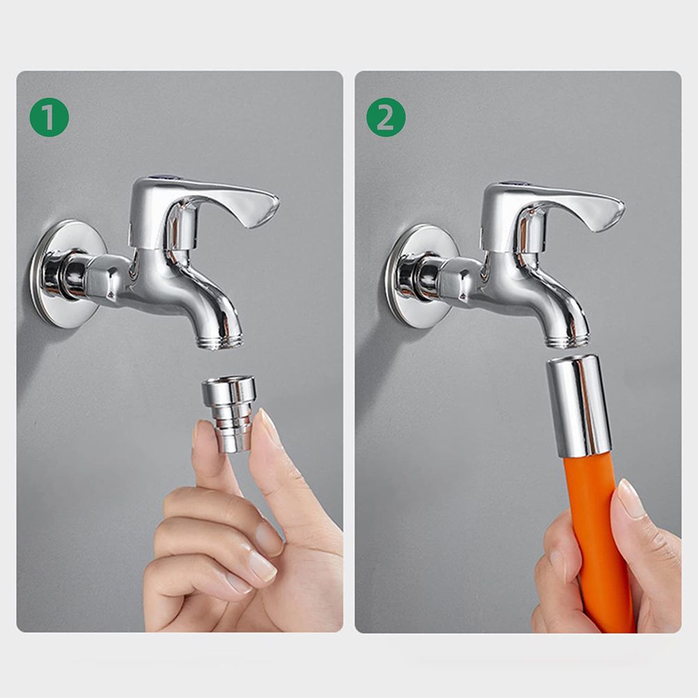 Universal Extension Tube with Connector 360° Free Bending Faucet Extender for Bathroom Sink Faucet for Kitchen and Bathroom - Image 3