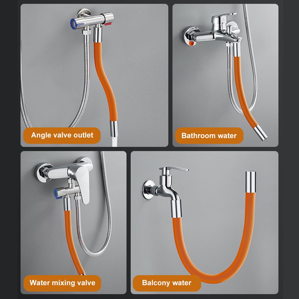 Universal Extension Tube with Connector 360° Free Bending Faucet Extender for Bathroom Sink Faucet for Kitchen and Bathroom - Image 6