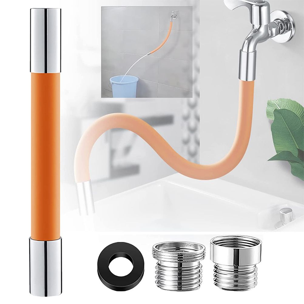 Universal Extension Tube with Connector 360° Free Bending Faucet Extender for Bathroom Sink Faucet for Kitchen and Bathroom - Image 8