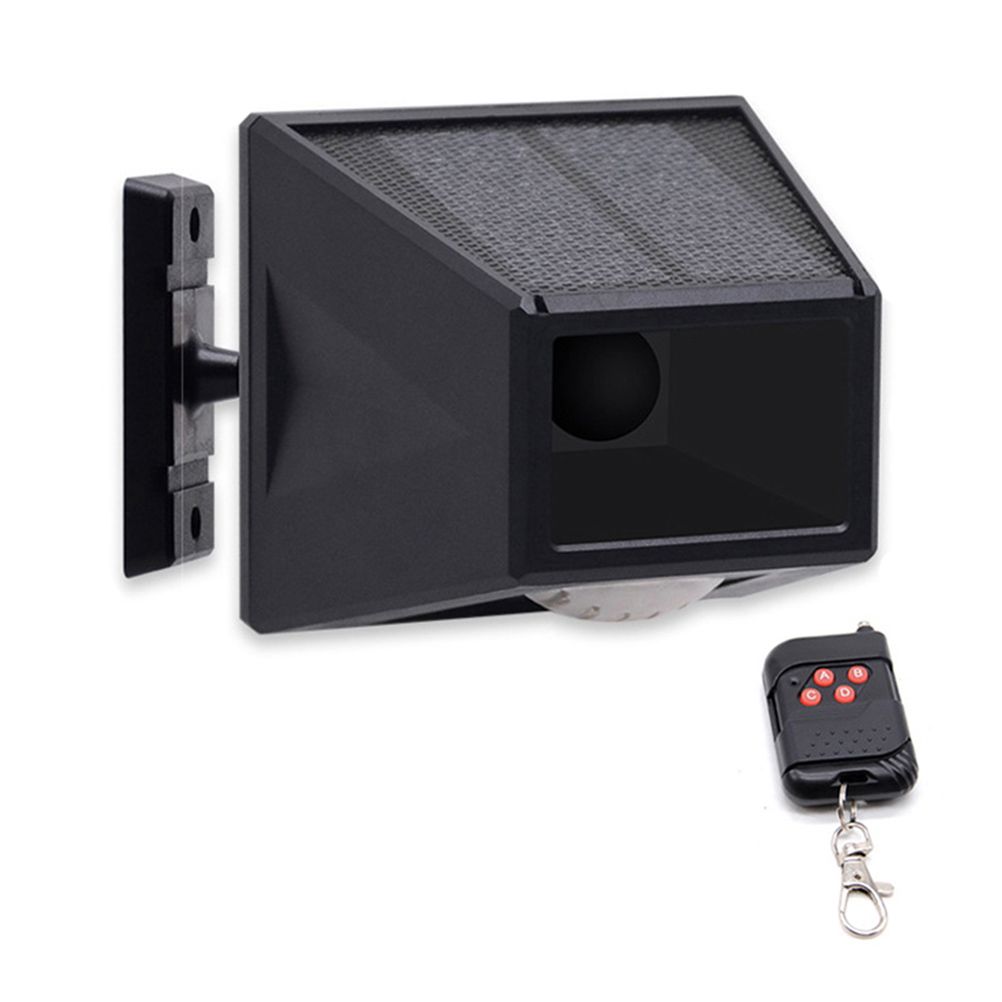 Solar Alarm Light with Motion Detector Outdoor Solar Strobe Light Remote Control Sound Alarm for Backyard Patch Farm Garage - Image 1
