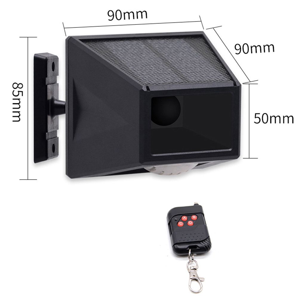 Solar Alarm Light with Motion Detector Outdoor Solar Strobe Light Remote Control Sound Alarm for Backyard Patch Farm Garage - Image 2