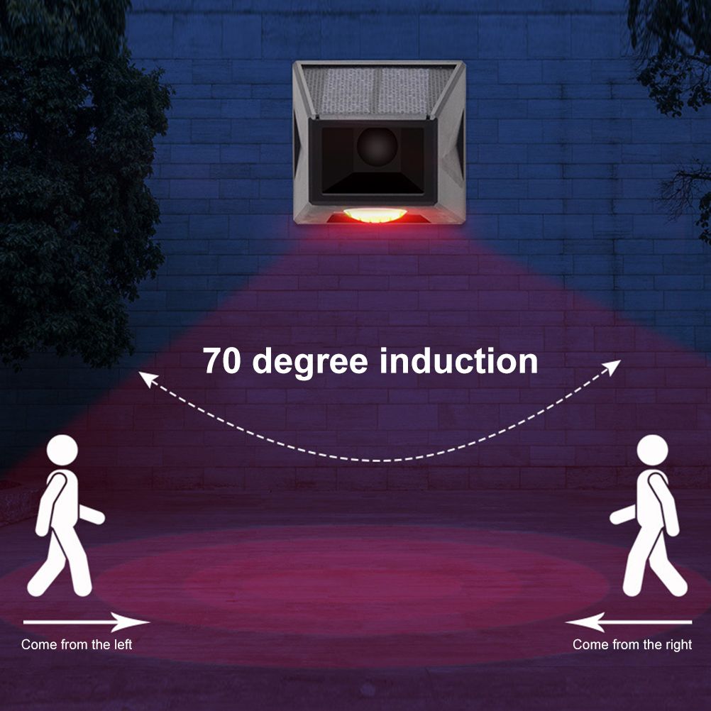 Solar Alarm Light with Motion Detector Outdoor Solar Strobe Light Remote Control Sound Alarm for Backyard Patch Farm Garage - Image 3