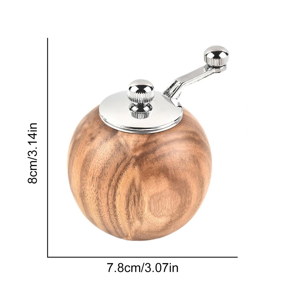 Kitchen Grinder for Salt Pepper Spices Mill with Handle Pepper Spice Seasoning Wooden Mill Grinder Kitchen Tool - Image 2