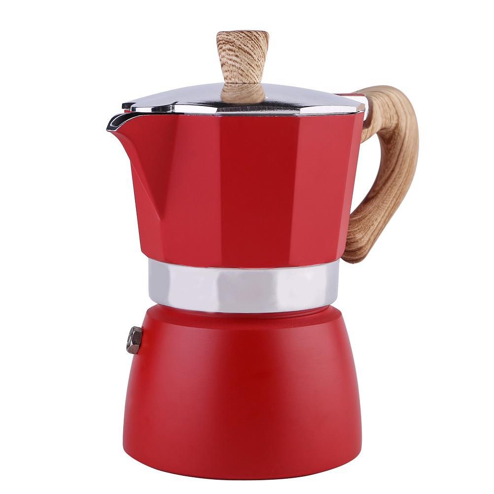 150ML/300ML Portable Aluminum Italian Style Espresso Maker Moka Pot Coffee Maker Household Mocha Cold Extract Pot for Making Cappuccino Latte - Image 1