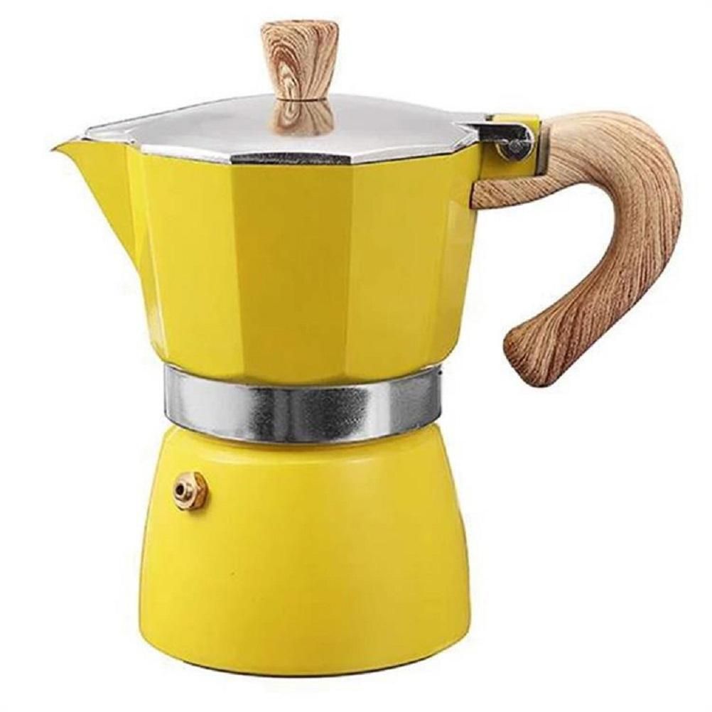 150ML/300ML Portable Aluminum Italian Style Espresso Maker Moka Pot Coffee Maker Household Mocha Cold Extract Pot for Making Cappuccino Latte - Image 1