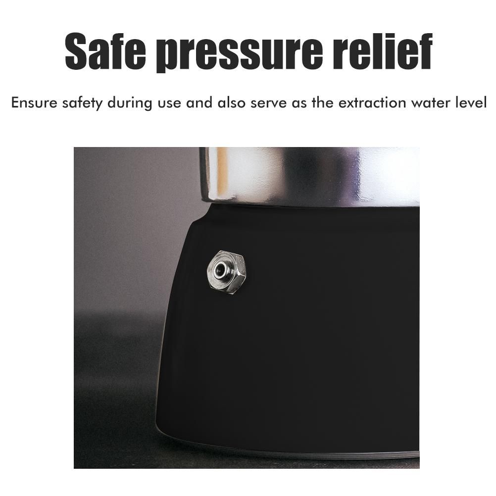 150ML/300ML Portable Aluminum Italian Style Espresso Maker Moka Pot Coffee Maker Household Mocha Cold Extract Pot for Making Cappuccino Latte - Image 5
