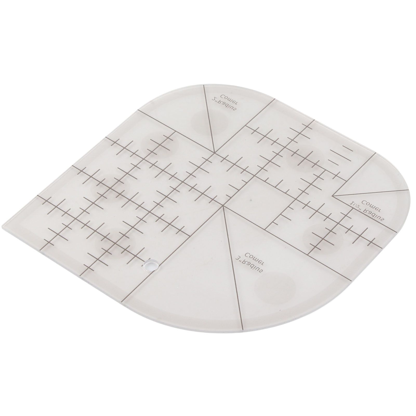 Acrylic Sewing Curved Corner Cutter Ruler Sewing Patchwork Ruler Sewing Template Patchwork Tool DIY Sewing Supplies - Image 1