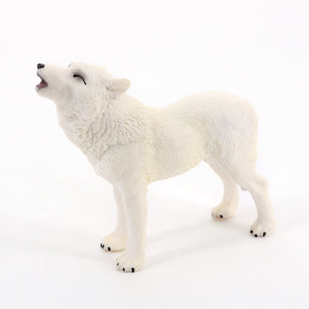 Wolf Action Figure Howling Wolf Action Figure Ornaments Simulation Wildlife Animal Model Toy for Children - Image 5