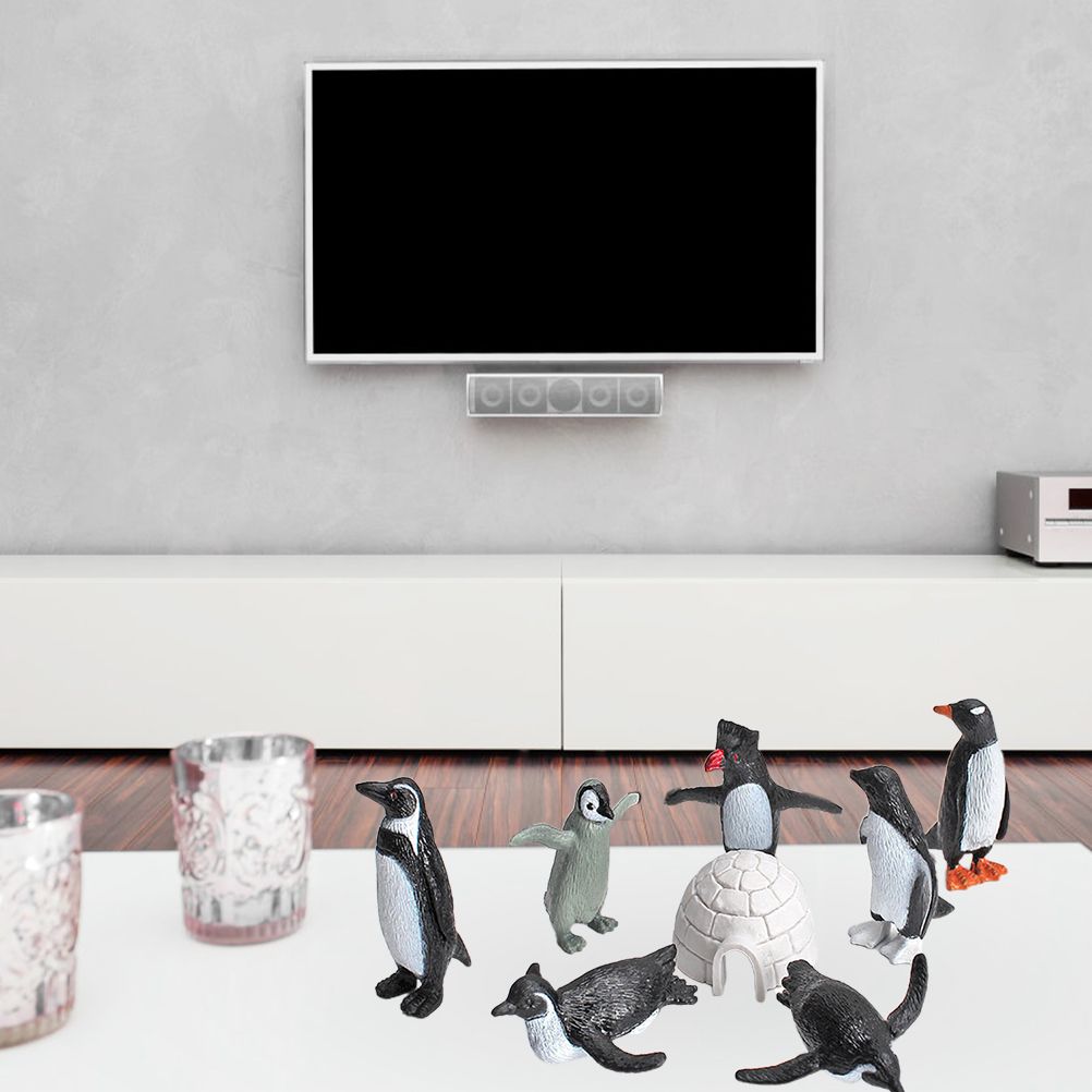 11PCS PVC Penguin Figurines Cute Simulation Ocean Animal Penguin Figure Model Toys Children s Cognitive Animal Ornaments - Image 6