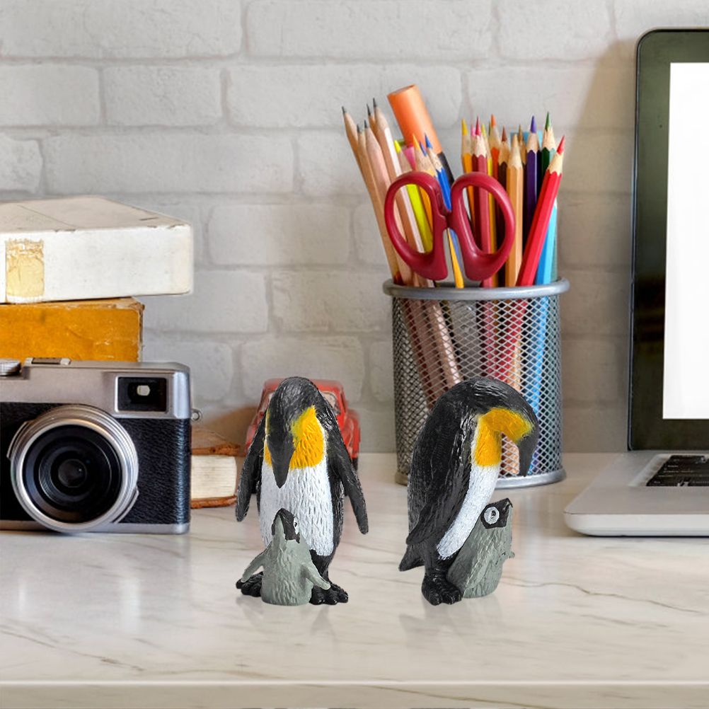 11PCS PVC Penguin Figurines Cute Simulation Ocean Animal Penguin Figure Model Toys Children s Cognitive Animal Ornaments - Image 7
