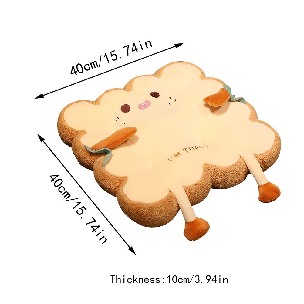 Cute Simulation Bread Toast Pillow Plush Doll Soft Stuffed Bread Cushion for Kids Aldult Gifts - Image 3