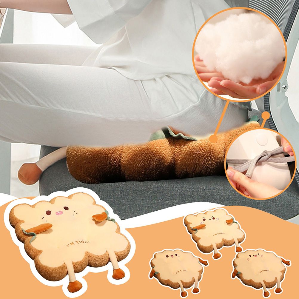 Cute Simulation Bread Toast Pillow Plush Doll Soft Stuffed Bread Cushion for Kids Aldult Gifts - Image 5