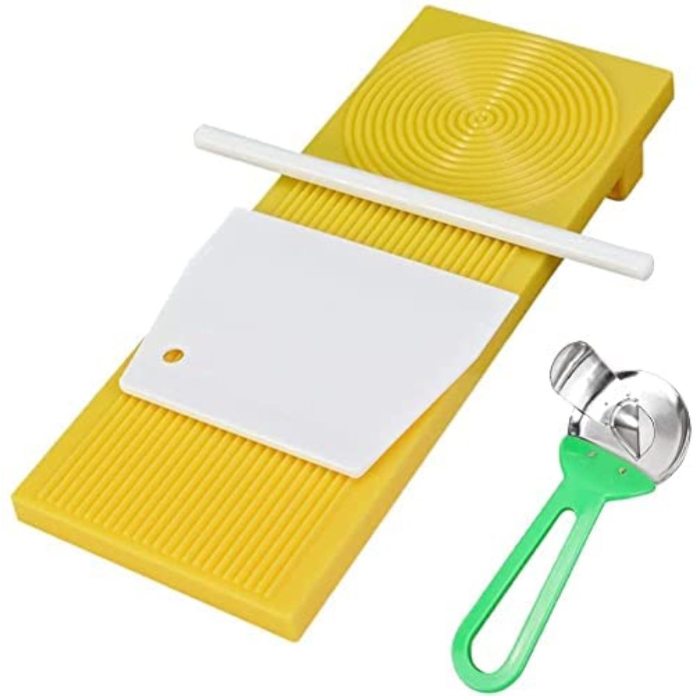 Plastic Gnocchi Boards Tool for Making Macaroni Pasta and Gnocchi Maker Cutter Rolling Pin Manual Kitchen Tool - Image 1