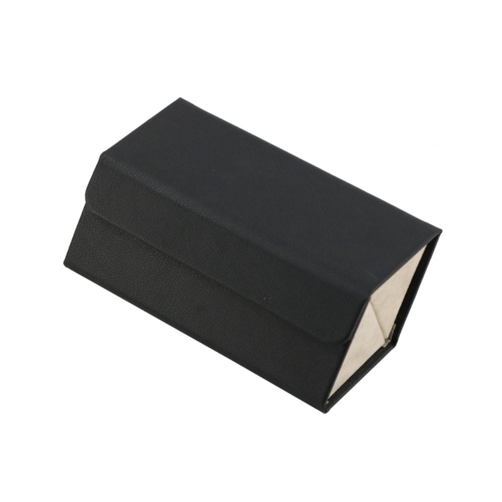 Multi Slot Sunglasses Organizer Foldable Glasses Jewelry Storage Box Portable PU Leather Eyeglasses Case for Storing Watches and Keys - Image 1