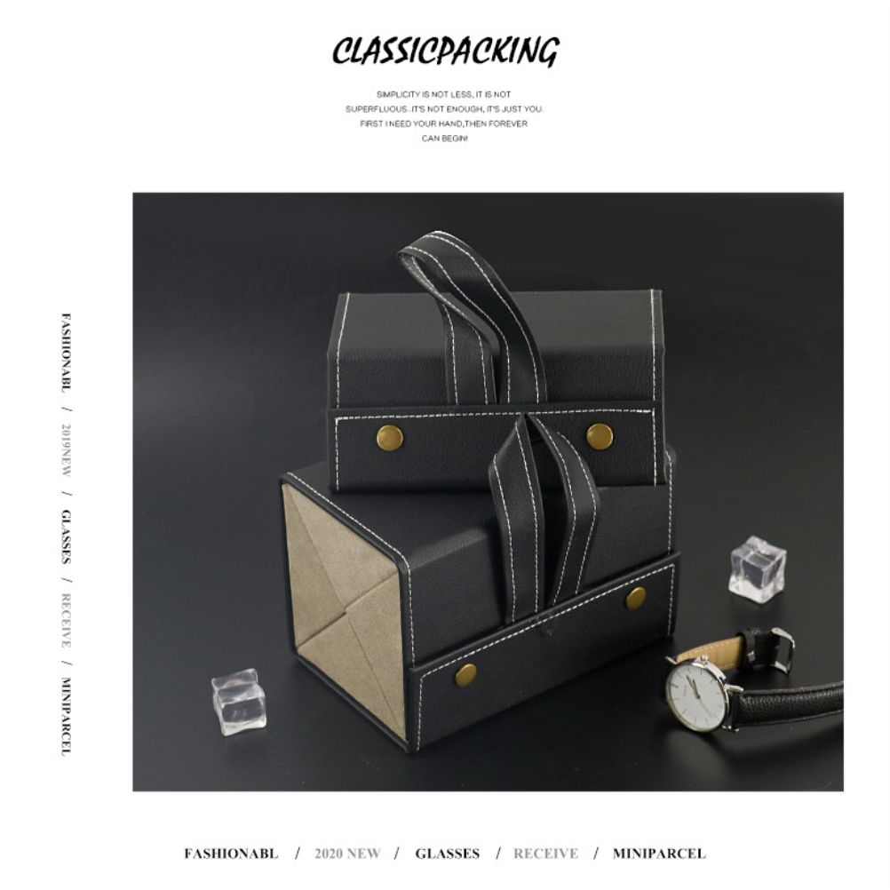 Multi Slot Sunglasses Organizer Foldable Glasses Jewelry Storage Box Portable PU Leather Eyeglasses Case for Storing Watches and Keys - Image 5