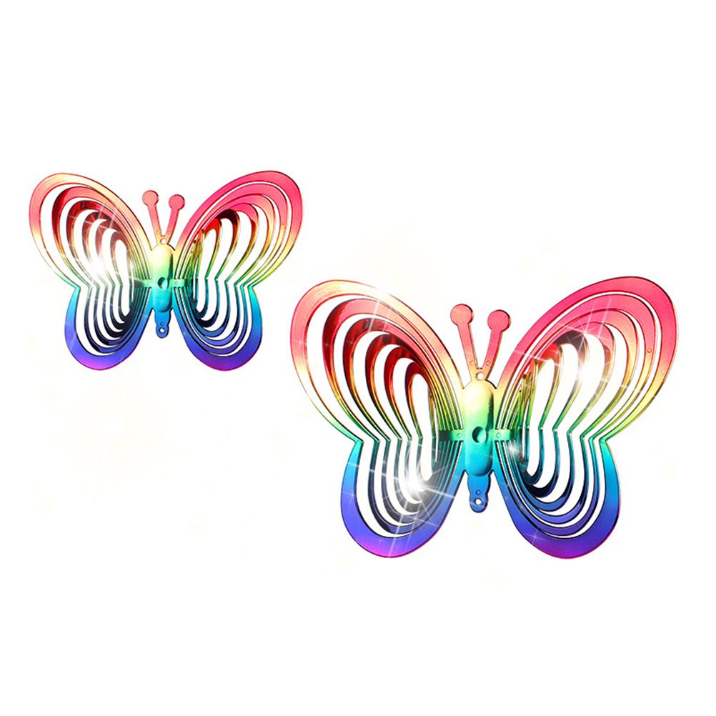 Wind Chimes Plastic Butterfly Reflective Rotating Windmill Decoration for Hanging Bring Happiness Outdoor Garden Decoration - Image 7