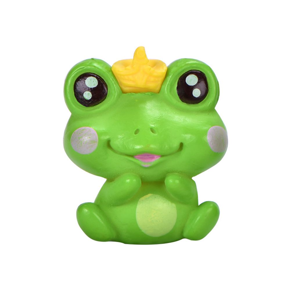 6Pcs Plastic Animal Cartoon Frog Micro Landscape Little Figurine Garden Ornaments Fish Tank Doll Decoration - Image 1