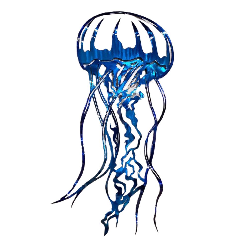 Metal Art Sailfish Sea Turtle Jellyfish Interior Decoration Crafts Wall Hanging Mount Decoration Home Decor Gift - Image 1