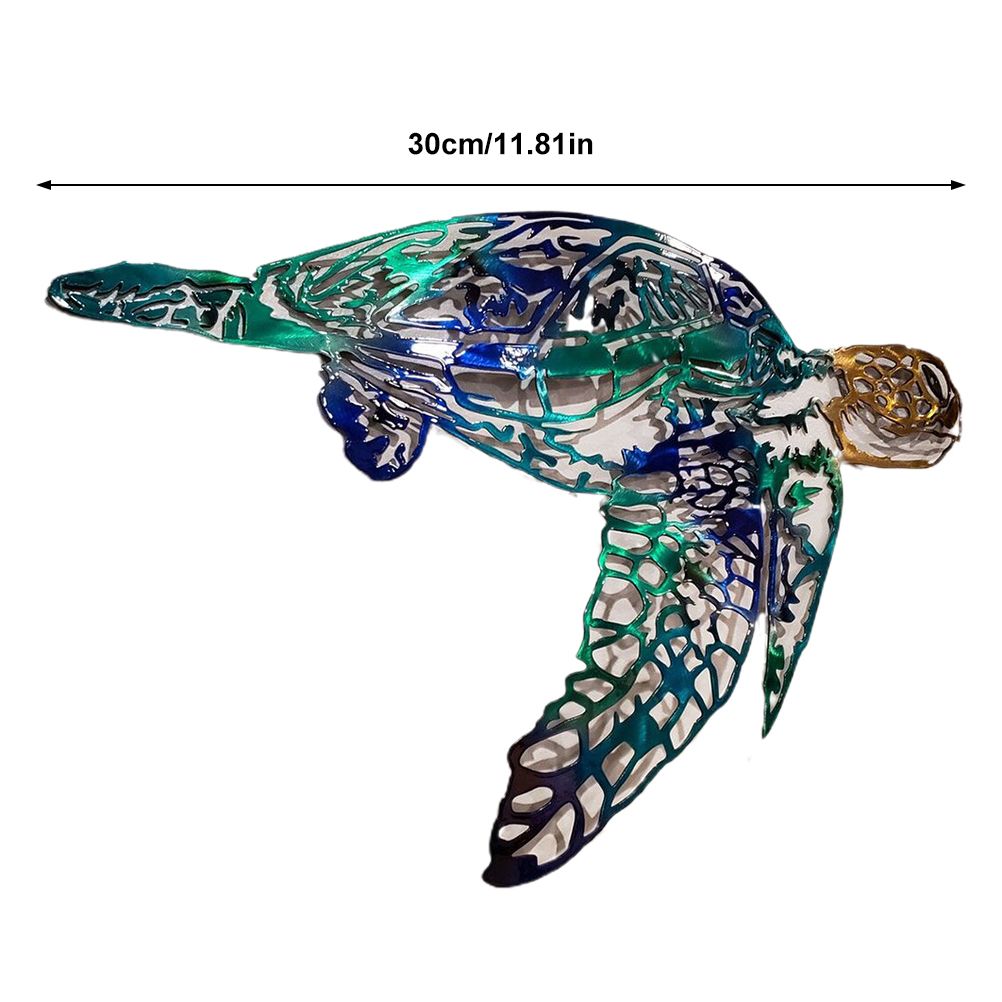 Metal Art Sailfish Sea Turtle Jellyfish Interior Decoration Crafts Wall Hanging Mount Decoration Home Decor Gift - Image 2