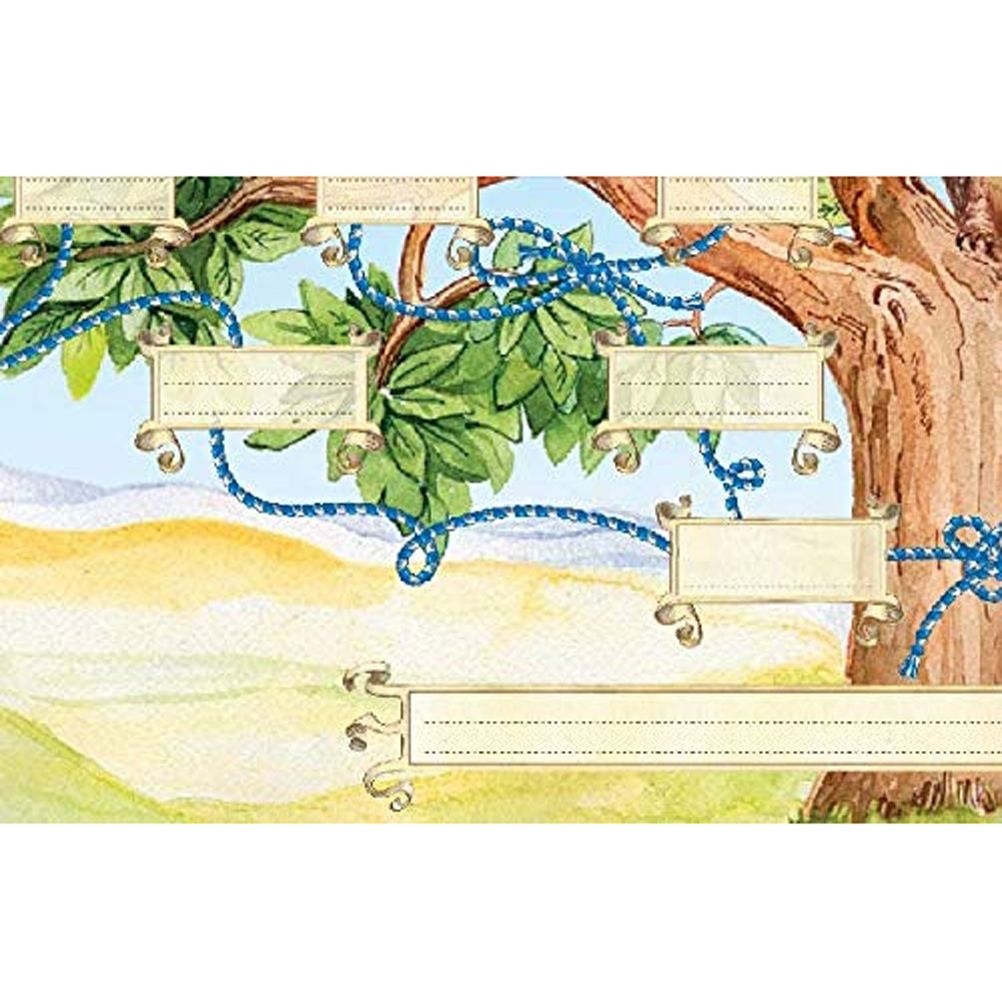 Family Tree Chart Family Tree Diagram 6 Generation Fillable Ancestry Chart DIY Canvas Genealogy Gifts Wall Decor - Image 6