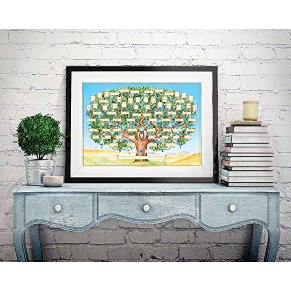 Family Tree Chart Family Tree Diagram 6 Generation Fillable Ancestry Chart DIY Canvas Genealogy Gifts Wall Decor - Image 7