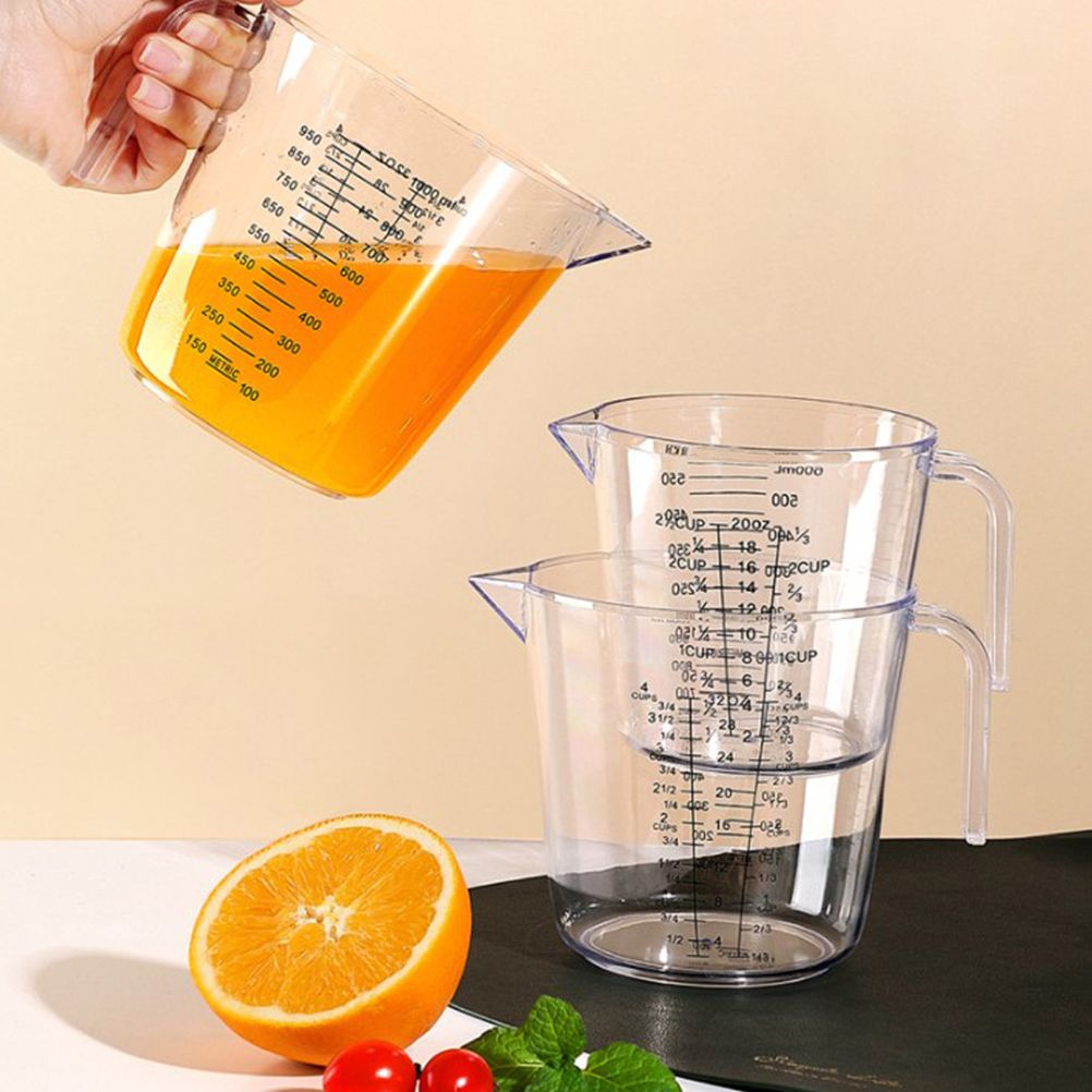 Plastic Measuring Jug 600ml Large Beaker Measuring Cups Graduated Jugs Measuring Jars for Cold Water Ice Tea Juice Beer Milk - Image 6