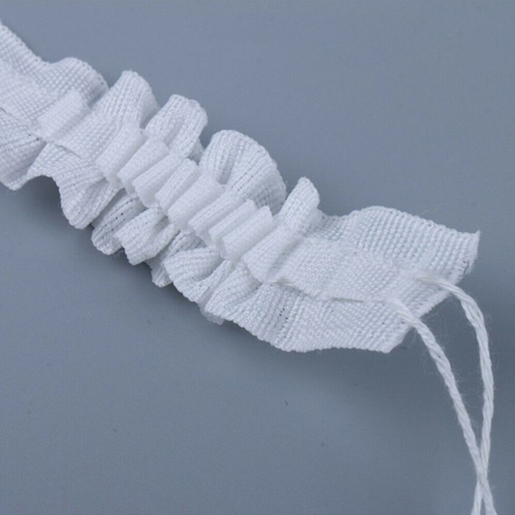 Curtain Tape Curtain Accessory Reusable Curtain Ruffle Tape Curtain Drawstring Belt Set for Pleated Curtain Head - Image 2