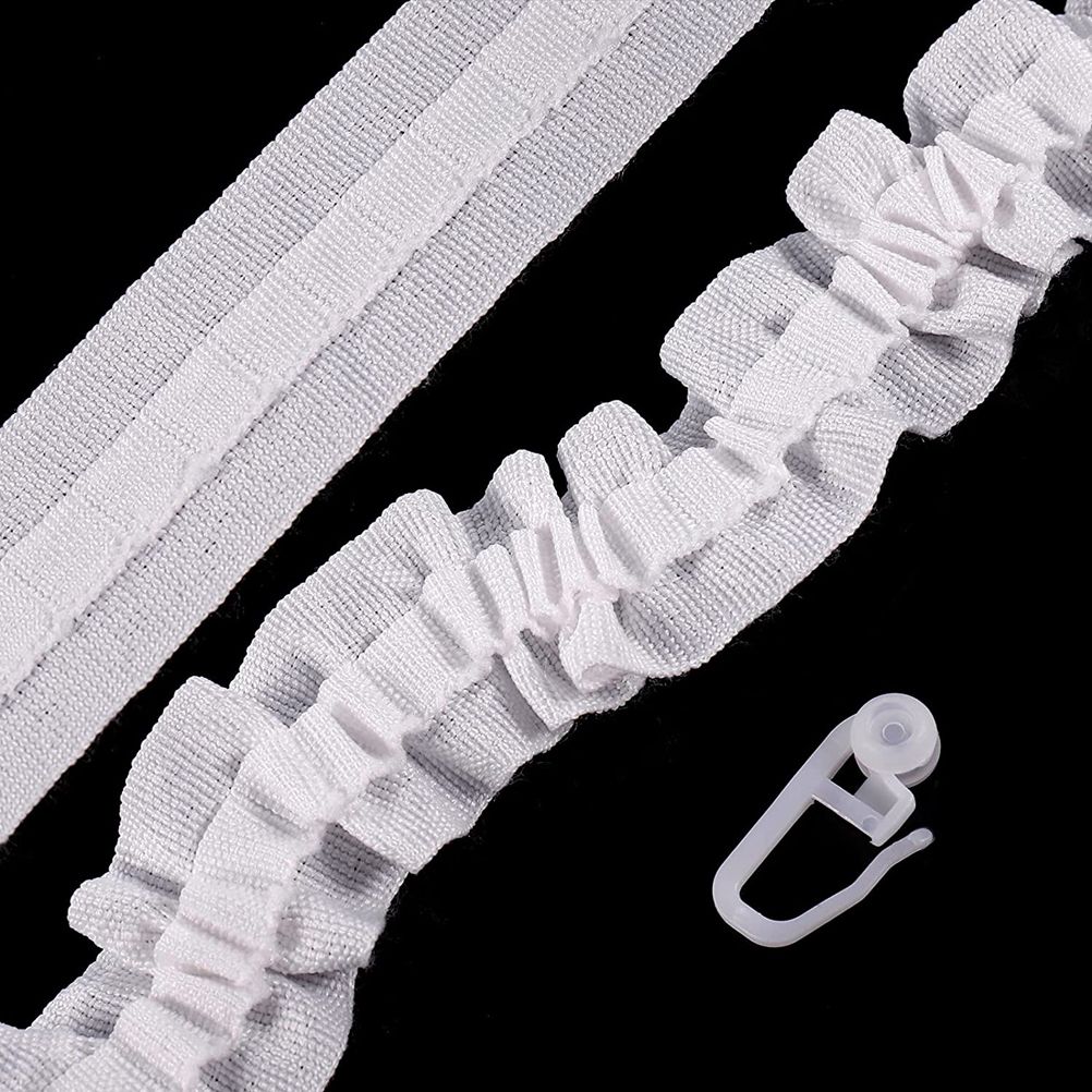Curtain Tape Curtain Accessory Reusable Curtain Ruffle Tape Curtain Drawstring Belt Set for Pleated Curtain Head - Image 3