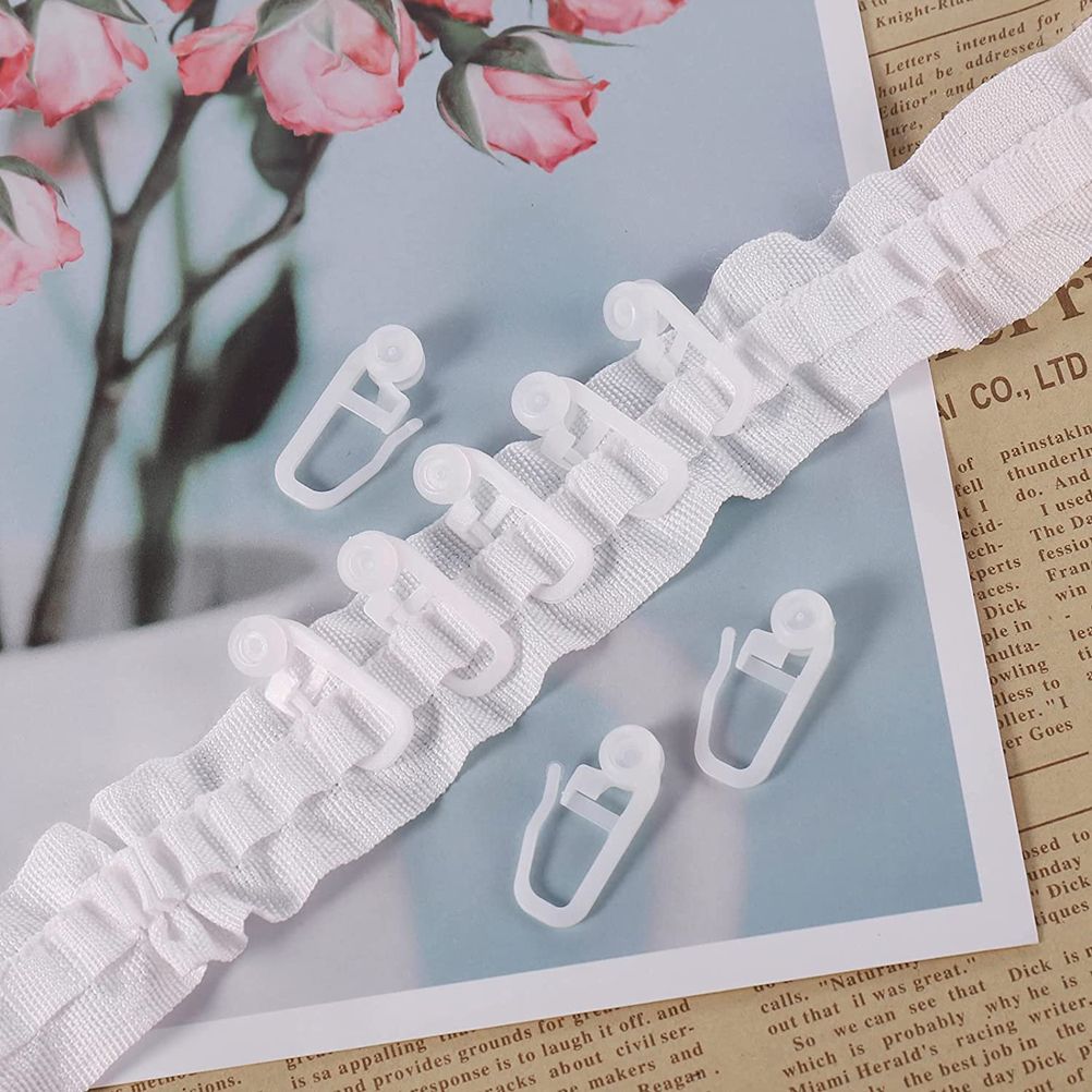 Curtain Tape Curtain Accessory Reusable Curtain Ruffle Tape Curtain Drawstring Belt Set for Pleated Curtain Head - Image 5