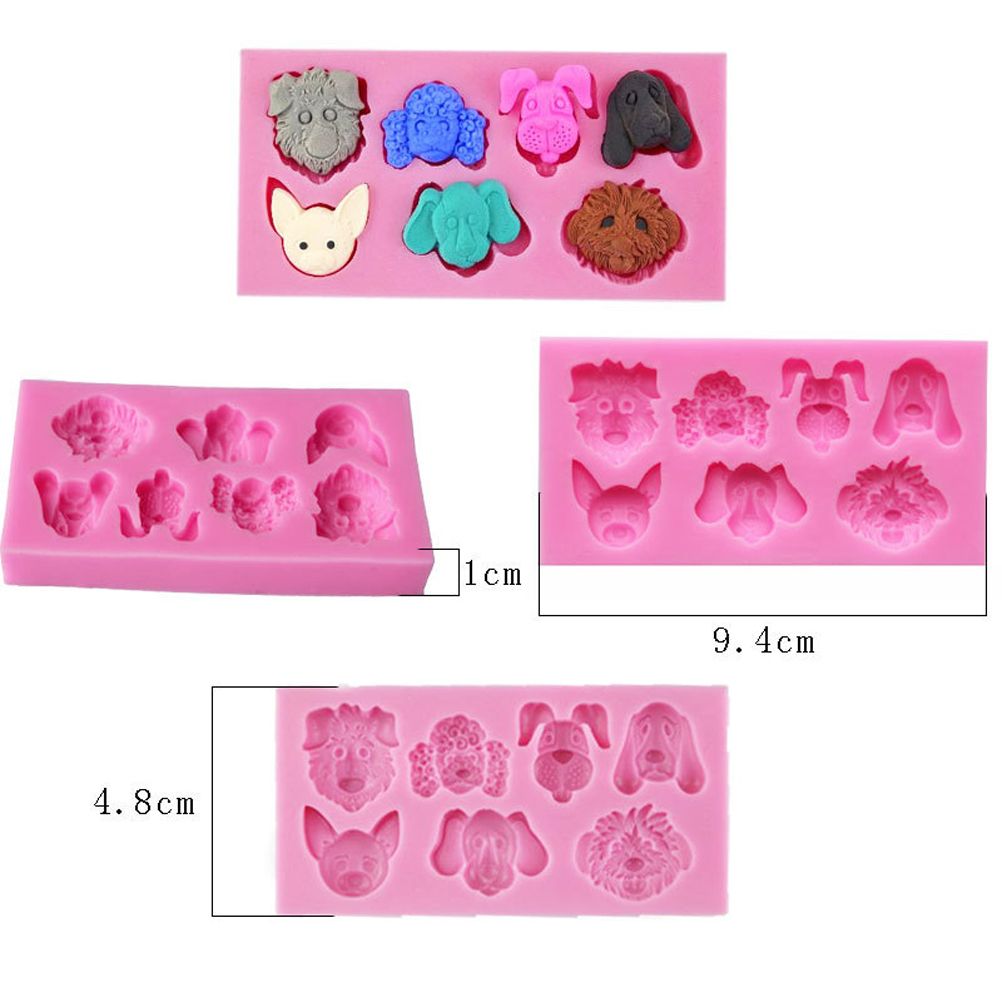Chocolate Molds Cartoon Dog Candy Molds Cake Mold Silicone Baking Mold Fondant Mold for Home Kitchen DIY Baking Tools - Image 1