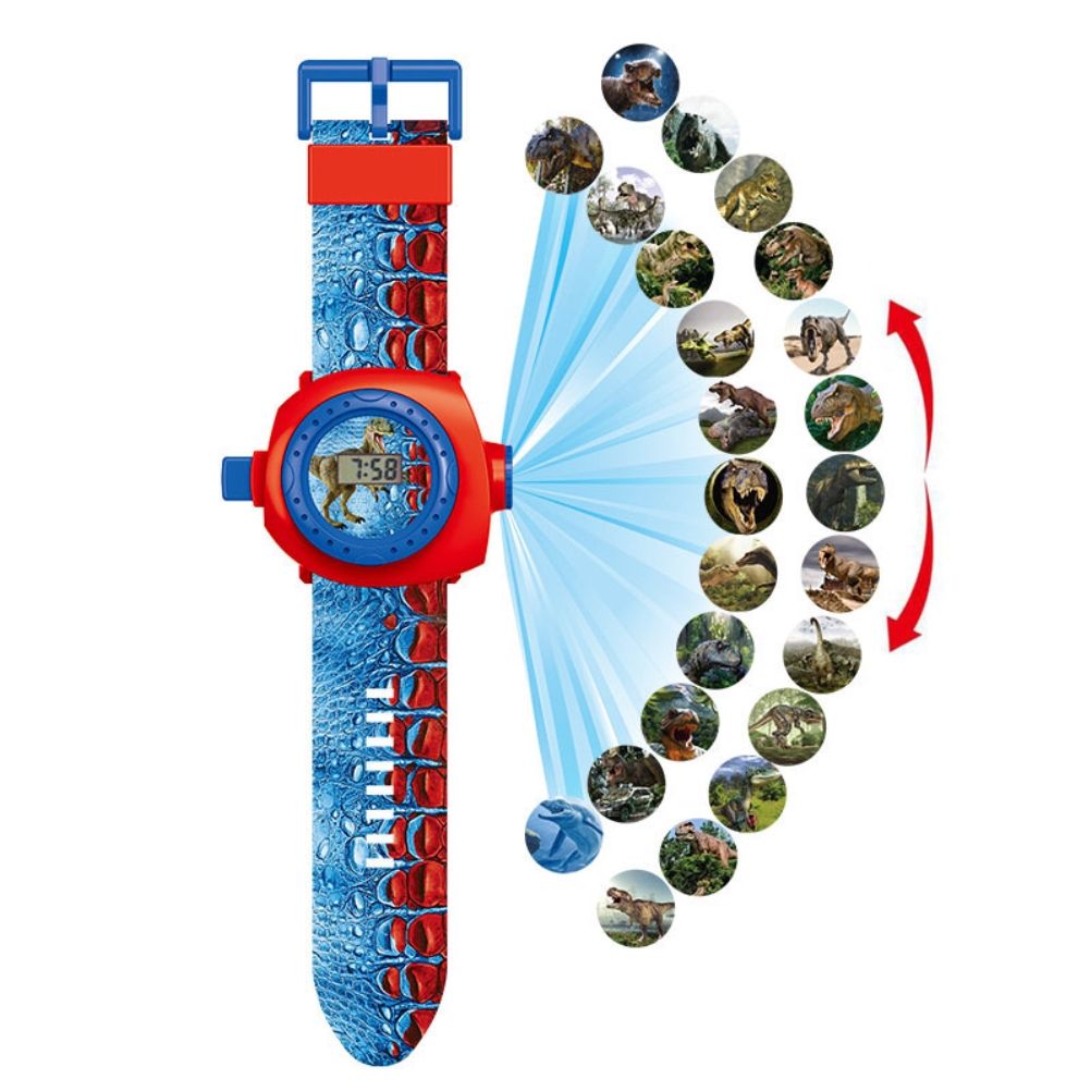 Children Projector Watch 3D 24 Pattern Dinosaur Projector Kids Story Educational Toy for Children Birthday Gifts - Image 4
