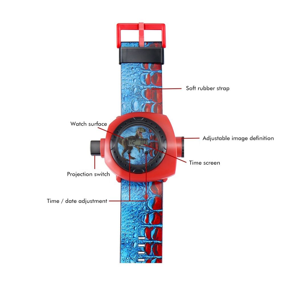 Children Projector Watch 3D 24 Pattern Dinosaur Projector Kids Story Educational Toy for Children Birthday Gifts - Image 8