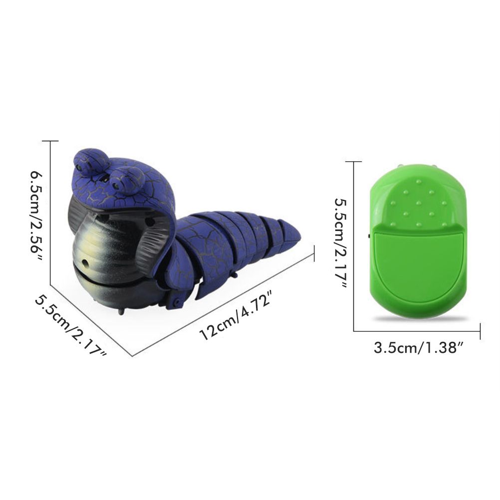 Realistic Remote Control Snake Toy Tricky Creepy Prank Scary Simulation Animal RC Snake Toy for Baby Kids - Image 2