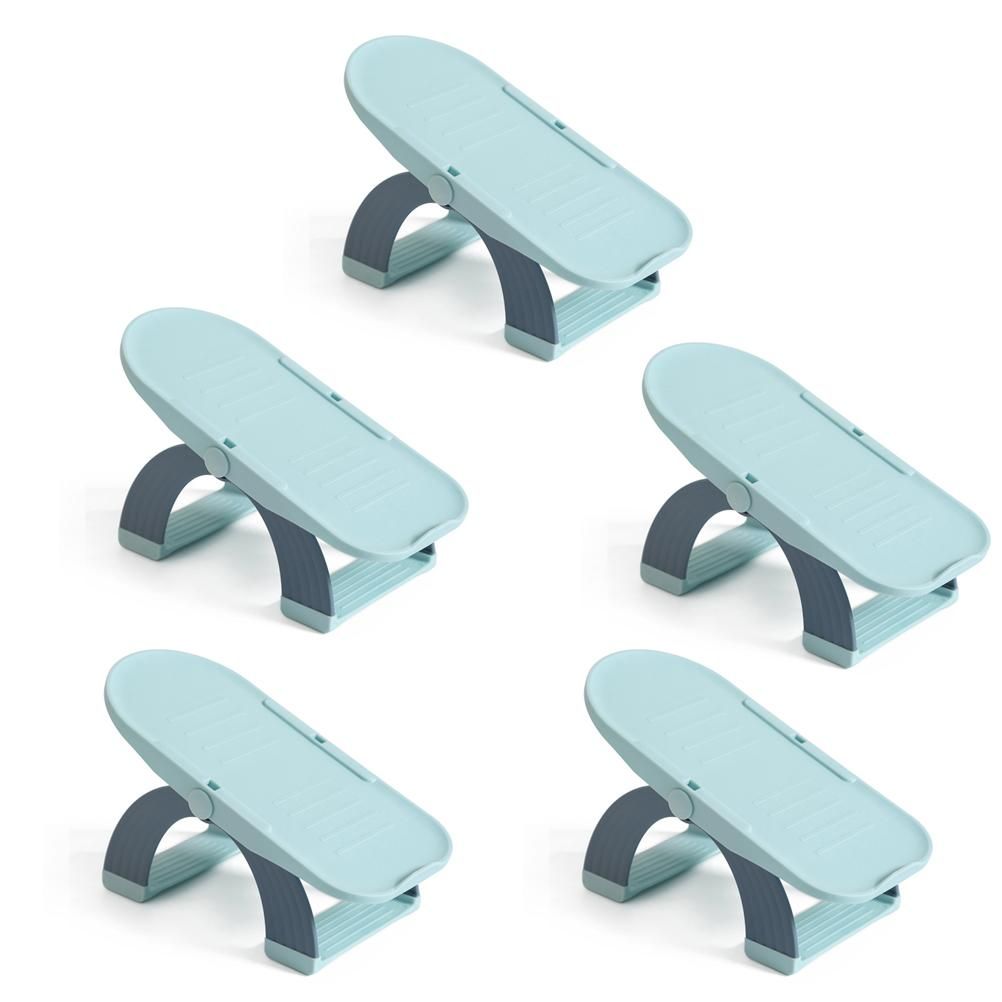 5pcs/set Adjustable Shoe Organizer Double Layer Shoe Stacker Space Saving Home Shoe Rack Holder - Image 1