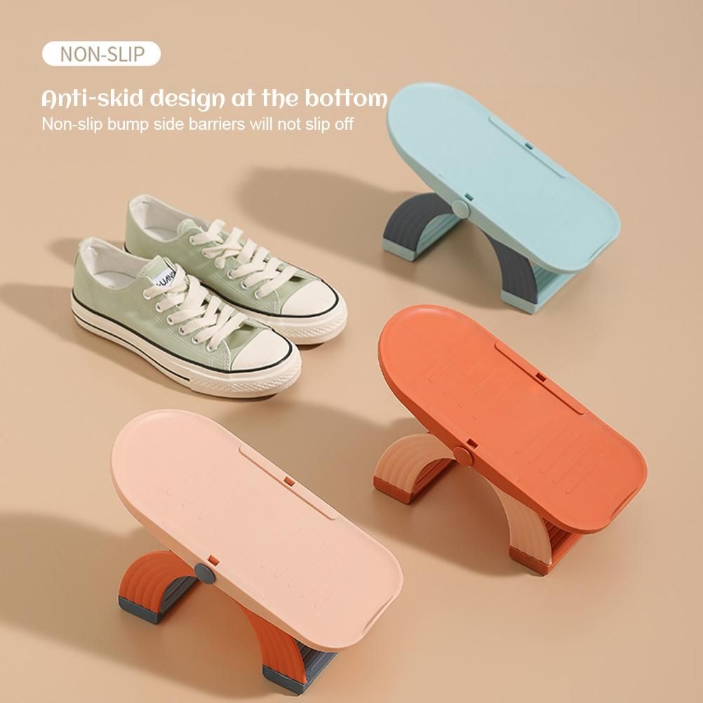 5pcs/set Adjustable Shoe Organizer Double Layer Shoe Stacker Space Saving Home Shoe Rack Holder - Image 4